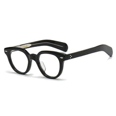 Chad Acetate Glasses Frame Round Frames Southood Black 