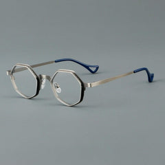Chand Retro Titanium Glasses Frame Geometric Frames Southood Gun 