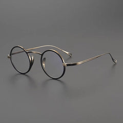 Chap Vintage Round Titanium Eyeglasses Frame Round Frames Southood Bronze 