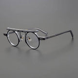Charlie Round Glasses Frame Browline Frames Southood black-clear 