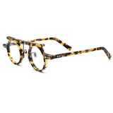 Charlie Round Glasses Frame Browline Frames Southood yellow-leopard 