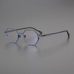 Cheston Titanium Glasses Frame Geometric Frames Southood BlackBlue 
