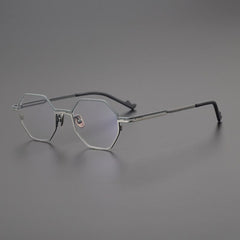 Cheston Titanium Glasses Frame Geometric Frames Southood BlackGrey 