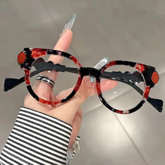 Cindy Vintage Cat Eye Glasses Frame Cat Eye Frames Southood Red Flower 