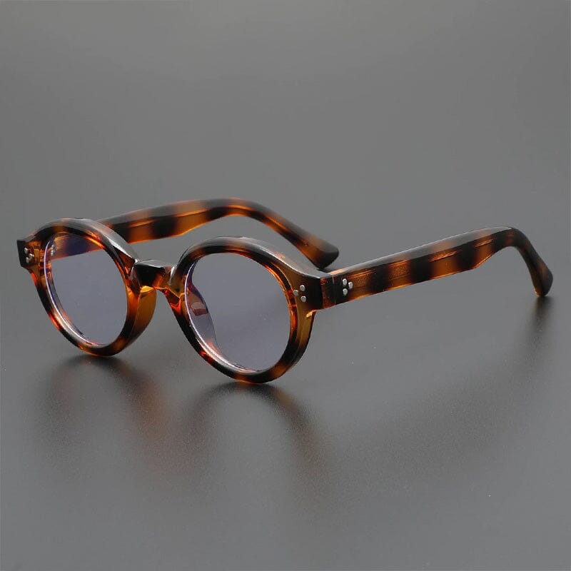 Cis TR90 Vintage Eyeglass Frame Oval Frames Southood Leopard 