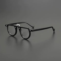 Clem Retro Acetate Eyeglasses Frame Geometric Frames Southood Black 