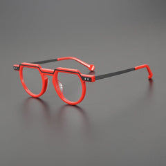 Clem Retro Acetate Eyeglasses Frame Geometric Frames Southood Red 