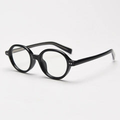 Cleve Oval TR90 Vintage Eyeglass Frame Oval Frames Southood Black 