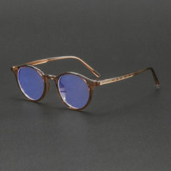 Cohen TR90 Vintage Eyeglass Frame Oval Frames Southood Clear Tea 