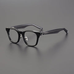 Colton Vintage Acetate Eyeglasses Frame Rectangle Frames Southood Black 