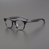 Colton Vintage Acetate Eyeglasses Frame Rectangle Frames Southood Stripe gray 