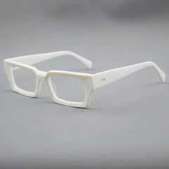 Cooper Vintage Square Acetate Glasses Frame Rectangle Frames Southood White 