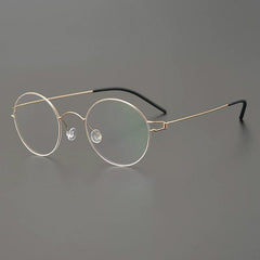 Crosby Round Glasses Frame Round Frames Southood Gold 