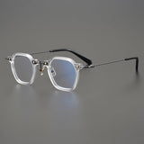 Dain Vintage Acetate Titanium Glasses Frame Geometric Frames Southood Clear 