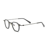 Dain Vintage Acetate Titanium Glasses Frame Geometric Frames Southood Gray 