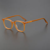 Dalwin Vintage Acetate Glasses Frame Rectangle Frames Southood Matte Orange 