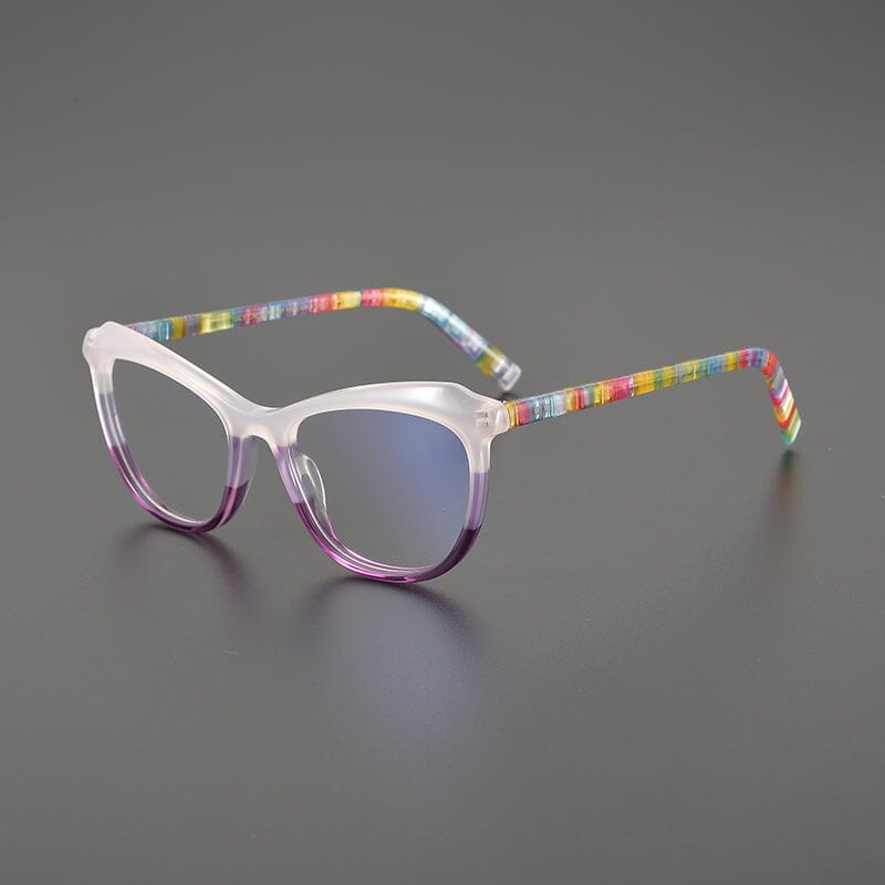 Dama Acetate Cat Eye Glasses Frame Cat Eye Frames Southood Purple 