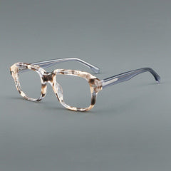 Dan Vintage Acetate Glasses Frame Rectangle Frames Southood Amber 