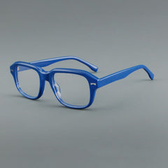 Dan Vintage Acetate Glasses Frame Rectangle Frames Southood Blue 