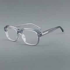 Dan Vintage Acetate Glasses Frame Rectangle Frames Southood Light Gray 