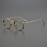 Daran Titanium Round Glasses Frames Round Frames Southood Tortoise gold 