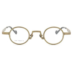 Darice Titanium Round Glasses Frame Oval Frames Southood Gold 