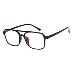Darren Men TR90 Retro Square Glasses Frame Rectangle Frames Southood Bright Black 
