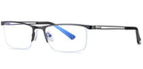 Davis Alloy Business Glasses Rectangle Frames Southood C4 sand black clear 