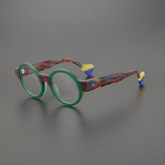 Davy Round Acetate Glasses Frame Round Frames Southood Green 