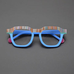 Dayne Retro Rectangle Glasses Frame Rectangle Frames Southood Matte Blue 
