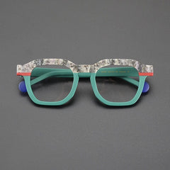 Dayne Retro Rectangle Glasses Frame Rectangle Frames Southood Matte Green 