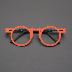 Dell Titanium Round Glasses Frame Round Frames Southood Red 