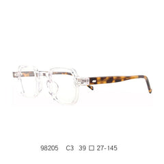 Dene Retro Small Rectangle Acetate Frames Rectangle Frames Southood Clear 
