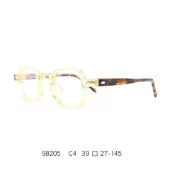 Dene Retro Small Rectangle Acetate Frames Rectangle Frames Southood Yellow 