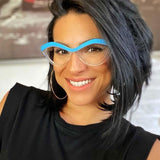 Denise New Cat Eye Glasses Frame Browline Frames Southood 