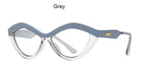 Denise New Cat Eye Glasses Frame Browline Frames Southood C7 grey without lens 