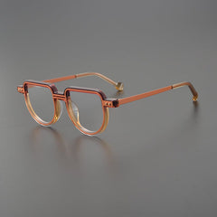 Deon Retro Acetate Eyeglasses Frame Geometric Frames Southood Orange 