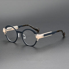 Derek Alloy Acetate Glasses Frame Round Frames Southood Blue 