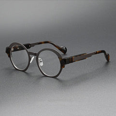 Derek Alloy Acetate Glasses Frame Round Frames Southood Brown 