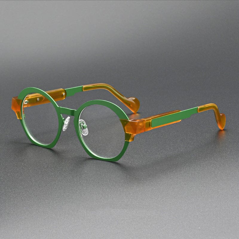 Derek Alloy Acetate Glasses Frame Round Frames Southood Green 