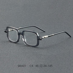 Des Retro Brand Acetate Optical Glasses Frame Rectangle Frames Southood Gray 