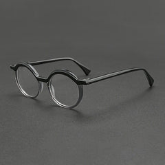 Dill Retro Acetate Glasses Frame Round Frames Southood Black 