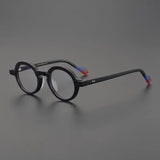 Dimash Round Acetate Optical Glasses Frame Round Frames Southood Matte black 