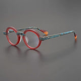 Dimash Round Acetate Optical Glasses Frame Round Frames Southood Matte red blue 