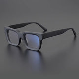 Dino Acetate Rectangle Glasses Frame Rectangle Frames Southood Matte Black 