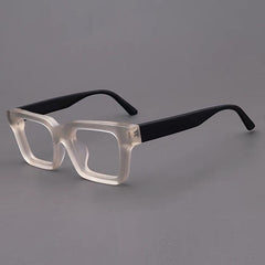 Dino Acetate Rectangle Glasses Frame Rectangle Frames Southood Matte Yellow Black 