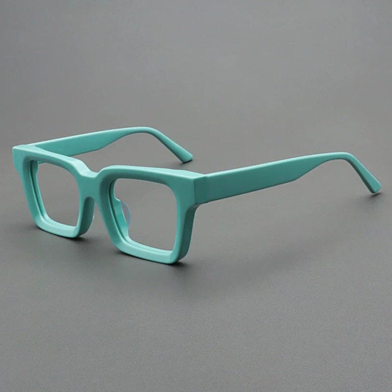 Dino Acetate Rectangle Glasses Frame Rectangle Frames Southood Mint Green 