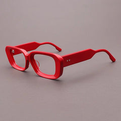 Dolly Acetate Rectangle Glasses Frame Rectangle Frames Southood Red 