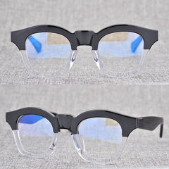 Don Handmade Acetate Glasses Frame Rectangle Frames Southood Black clear 