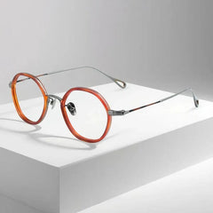 Dony Retro Titanium Glasses Frame Geometric Frames Southood Red 